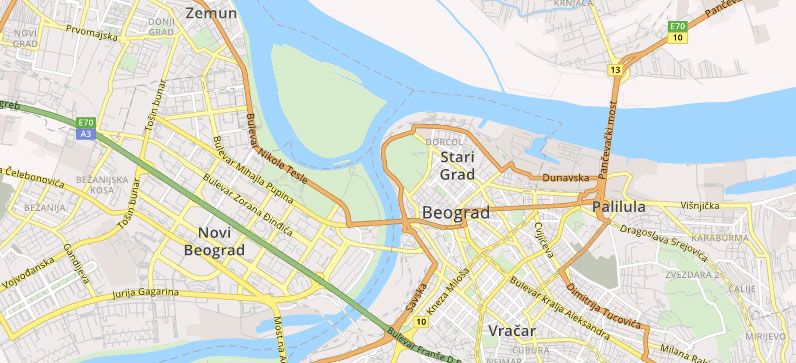 Dostava kineske hrane u Beogradu - mapa dostave